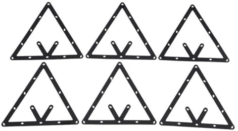 Laroal Juego de 6 triángulos de Billar Magic Rack Pro, 8, 9 y 10 Bolas, Soporte de Billar preciso y Duradero para el hogar y Profesionales