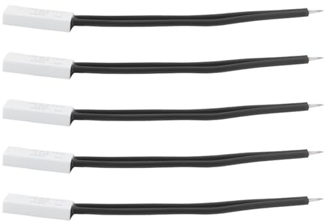 EMSea 5X 250V 5A Thermal Switch HKW9700 Thermostat 40Celsius Compatible with Home Appliance Motor Electrical Equipment