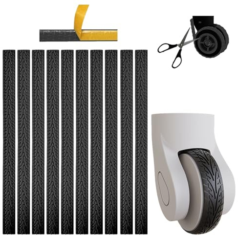 10 coperture per ruote per bagagli, protezioni per ruote per bagagli, impermeabili, protezioni per la riduzione del rumore per bagaglio a mano, misura universale, accessori essenziali da, Black P
