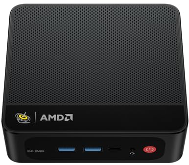 Beelink Mini PC gaming SER5 MAX, Ryzen 7 7735U, 24GB LPDDR5, SSD 1TB, mini computer desktop supporto per tre schermi 4K, mini computer per ufficio, LAN 2,5 G, Wi-Fi 6, BT 5.4, HDMI + DP+Type-C