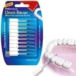 THREE PACKS of Denti-Brush Wire Free Interdental Brushes 30 Pack