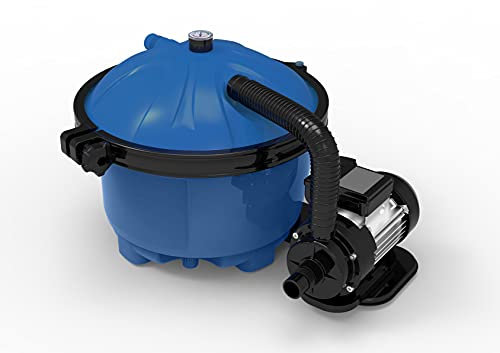 Spid'O 2941 Groupe de Filtration pour Piscine – Combo S2 – Pompe + Filtration Aqualoon – Débit 3,2 m³/h – Pour Piscine jusqu’à 12 m³ – Kit Complet avec Balles Filtrantes