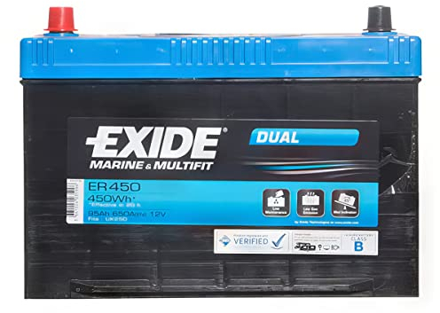 Batterie EXIDE MARINE ER450 12 V 95 AH 650 AMPS EN
