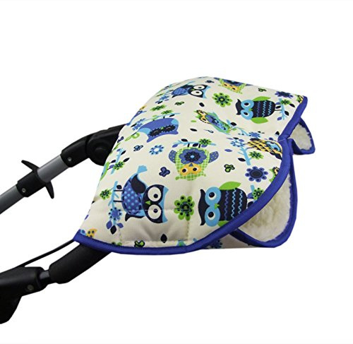 BAMBINIWELT universaler Muff Handwärmer Handschuhe für Kinderwagen Buggy Jogger mit Wolle EULEN ($10) XX