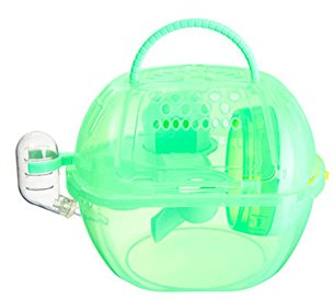 OMEM Hamsterkäfig 2 Böden, tragbar und transparent, Hamster Supplies Spielzeug