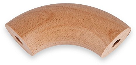 Handlaufbogen Holz Buche 90° für Handläufe mit Durchmesser 40mm