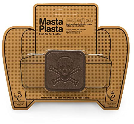 MastaPlasta BrownSuedePirate50x50 Wildleder, braun, 5 x 5 cm, MastaHide Leder, BROWN SUEDE PIRATE 5cmx5cm, 6 gramm