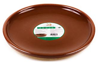 Raimundo Sánchez Plato De Barro De 28 Cm, Miel