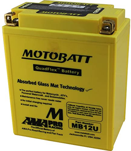 Motobatt MB12U AGM Batterie gelb