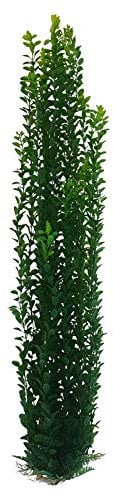 Jumbo Aquarium or Pond Artificial Plant Stand Over 100cm (3 Foot) With Heavy Base Green Bushy Foliage, Extra Long Plastic Seaweed Fish Tank Aquascaping Decoration