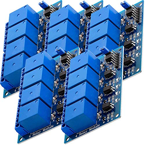 AZDelivery 5 x 4-Relais Modul 5V mit Optokoppler Low-Level-Trigger kompatibel mit Arduino inklusive E-Book!