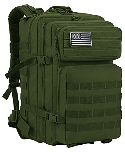 Supersun Militär Rucksack 45L Taktischer Bundeswehr Groß Herren Wasserdicht Outdoor Army Arbeitsrucksack Molle Armee Rucksack