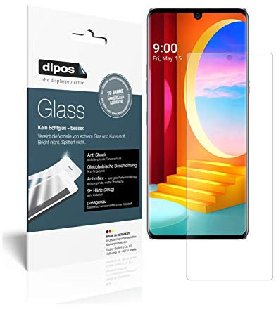 dipos I 2X Protector de Pantalla Mate Compatible con LG Velvet 4G Vidrio Flexible Cristal Proteccion 9H