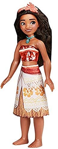 Disney Princess F0907ES6 Disney Prinzessin Schimmerglanz Vaiana Puppe, Kleidung und Accessoires, Spielzeug für Kinder ab 3 Jahren