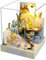 CUTEROOM DIY Miniatur Haus Puppenhaus Kit Puppenhaus Miniatur mit Möbeln Miniatur Haus Modell bausatz für Mädchen und Jungen Kinder