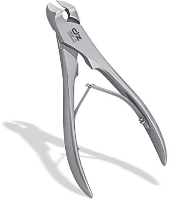 Diabetiker Soft Cut Kopfschneider mit Doppelfeder Nagelzange Fussnagelzange knipser für Dicke oder Eingewachsene Nägel aus rostfreiem Edelstahl (01-059-12A)
