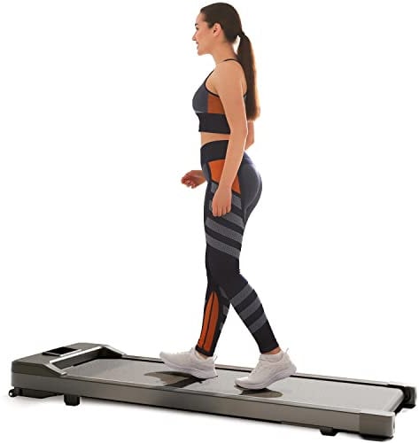 Elektrisches Laufband DeskWalk für zu Hause oder Büro, LCD-Display Motorisiertes Fitnessgerät, Schreibtisch Heimtrainer (Anthrazit)