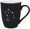 Spruchreif | Soft-Touch Tasse Schwarz Waage – Beidseitig gravierte Tasse mit Sternzeichen-Motiv | Persönliches Geschenk für Waage-Geborene