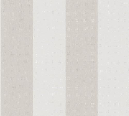 Profhome Textiloptik Tapete 948342-GU Vliestapete creme beige 0,53 m x 10,05 m / 5,33 m2