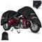 Trike Motorradabdeckung, Motorrad Abdeckpane mit 3 Rädern, wasserdichte Outdoor-Aufbewahrung, strapazierfähiges 420D Oxford-Gewebe,Honda Trike Shelter
