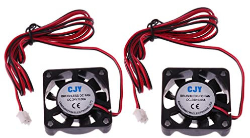 Tiuimk 2 Pieces Silent 24V 40x40x10mm 4010 Brushless Cooling Fan for 3D Printer