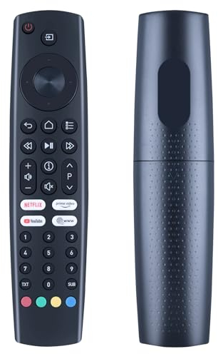 TCNOUMT Neu Fernbedienung Ersatz für Grundig LED TV TS8187R3 TS8187R11 32GHB6100 43GFW6060 32GFH6610A 43GUB7040 43GFU7800 43GFU7800B 50GFU7800B 50GFU7990B 40GFB6100MADRID 43GFB6100MADRID
