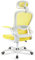 Blisswood Ergonomic Office Mesh Chair with Lumbar Support - Flip-Up Armrest - 360° Swivel Executive Computer Desk Chair for Home Office & Gaming - Adjustable Headrest - Reclines 90° - 130° (Yellow)