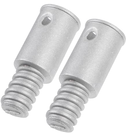 2St Adapter-Teleskopstange Spitze für Verbinder Haushaltsreinigungsgeräte Griffspitzen für Holzstöcke Griffspitzen für Stöcke Gewinde Mopp Kopf anfassen Besen handhaben Metall