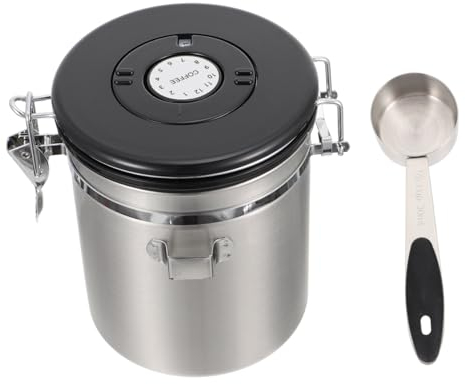 OUNONA 1pc Sealed jar Vacuum Food containers Storage Tank Storage jar Spoon Coffee Beans Vacuum Storage jar Crisper Storage Rack Coffee Measure Scoop Multifunction Vacuum Sealer