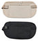 2 Cinture di denaro nascoste, borsa di sicurezza antifurto, borsa sportivo, cintura regolabile, marsupio da viaggio impermeabile per passaporto, denaro contante, 2 Khaki E Nero