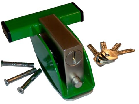 Verrou de porte de garage sécurisé par un cadenas de haute protection