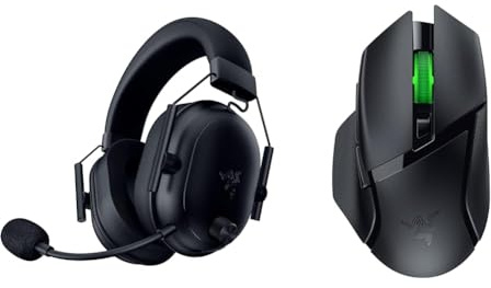 Razer BlackShark V2 HyperSpeed für PC - Kabelloses Ultra leichtes E-Sport Gaming-Headset & Basilisk V3 X HyperSpeed - Anpassbare kabellose Gaming-Maus