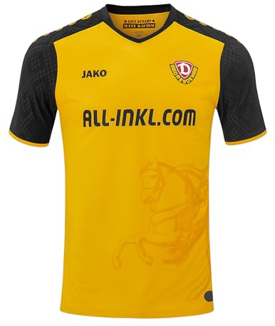 JAKO Dynamo Dresden Trikot Home 2024/2025 Kids gelb, 128 Kinder