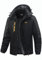 Libin Winterjacke Herren Skijacke Softshelljacke Outdoorjacke Wasserdicht Atmungsaktiv Warme Funktionsjacke Winter Snowboardjacke Wanderjacke Snowboard Jacke Männer Schwarz und Grau XXL