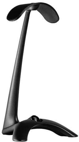 Meze Audio Kopfhörerständer - S-Form Ständer für High-End-Kopfhörer - Schwarze Zinklegierung, veganes Leder, Silikon - HS-MT