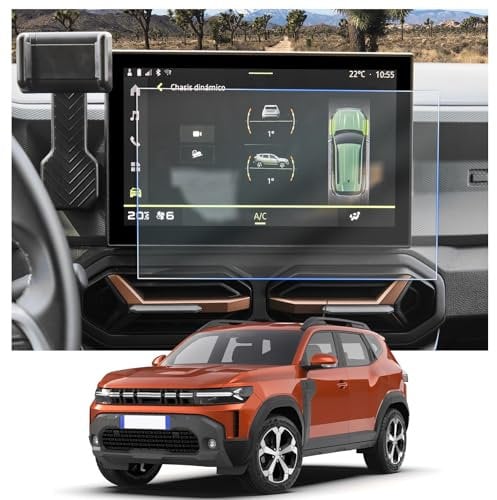 CDEFG Compatible with Dacia Duster 3 III 2024 2025 Navigation Screen Protector 6H Scratch-Resistant 10.1 Inch GPS Screen Protector Navigation Film Duster 2024 Accessories Pack of 2