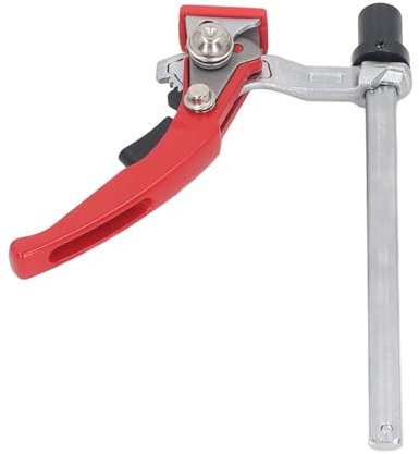 Ratcheting Hold Down Clamp,MFT Quick Ratchet Track Saw Guide Rail System Vanadium Clamp with Rubber Grip Alloy Steel Anti Slip Bench Press for Woodworking Workbench