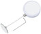 PATIKIL 5 Ft Retractable Remote Control Tether, Round Security Cable Lanyard Lock with Double Sided Adhesive for TV Remote Control Gaming Controller, White(Round Iron Cap)