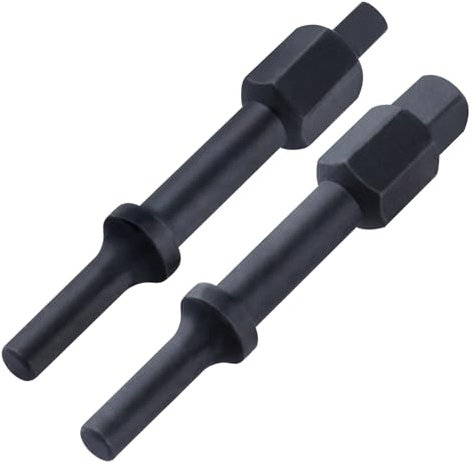 SPEEDWOX 2pcs Pneumatic Bolts Breaker Set 37315 3/8 & 37316 1/2 Square Drive End Air Hammer Bits Socket Adapter Attachment Bolt Breaker Pneumatic Bit Set Remove Seized and Frozen Bolts and Nuts