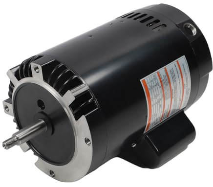 Poolpumpenmotor, 1 PS, 3450 U/min, B128, Austauschsatz für Oberirdischen und Unterirdischen Umwälzpumpenmotor für Schwimmbäder, Energieeffizient