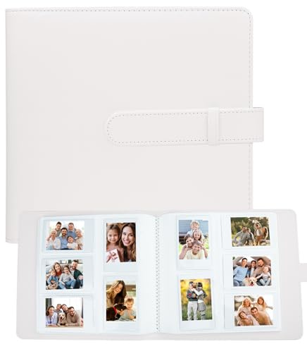 360 Pockets Photo Album for Fujifilm Instax Mini LiPlay 13 12 11 90 70 9 8+ 8 7S Instant Camera/Mini Link SP-1 Printer, Polaroid Snap Touch PIC-300 Z2300 Mint Camera Printer (White)