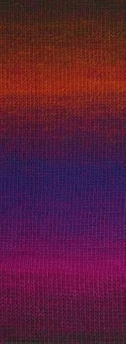 LANA GROSSA Gomitolo Versione | Dochtgarn mit Farbverlauf | Handstrickgarn aus 60% Schurwolle & 40% Polyacryl | 200g Wolle zum Stricken & Häkeln | 700m GarnFB 459
