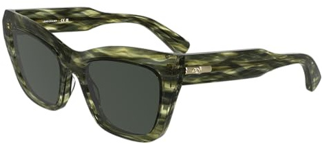 LONGCHAMP LO777S N 308 STRIPED GREEN 53/19/140 Women's Sunglasses