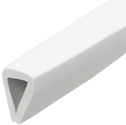 PATIKIL Rubber Edge Trim, 5/16(8mm) x 6.6Ft Length EPDM U Channel Edge Protector U Shaped Gasket for 9-11mm Mirror Glass Protector, White (13x15mm)