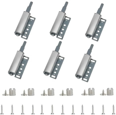 6 Stück Push to Open Türöffner Drucköffner Schranktür Magnetschnäpper | Praktische Push to Open Türöffner, für Schränke und Möbel, einfache Montage ohne Griffe, ideal für Schubladen und Türen