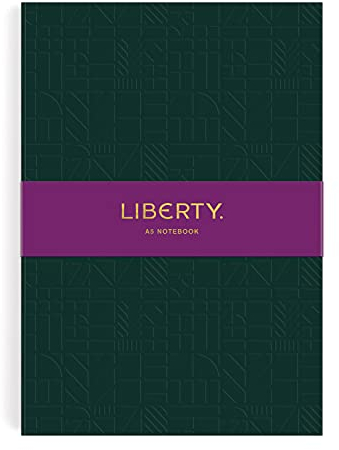 Liberty Dark Green Tudor A5 Embossed Journal
