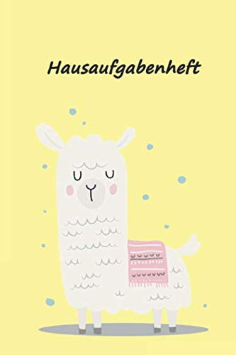 Hausaufgabenheft: für clevere 2019-2020 Lama mit Decke gelb, zum Eintragen von Hausaufgaben, Notizen für 52 Wochen. Schulplaner, Stundenplan, Schulnoten Übersicht, Terminplaner für Klassenarbeiten