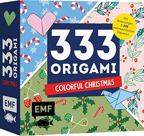 333 Origami – Colorful Christmas: Mit Anleitungen und 333 weihnachtlichen Papieren