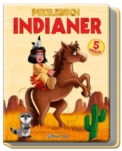 Puzzlebuch Indianer: Mit 5 Puzzles á 12 Teilen