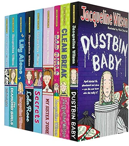Jacqueline Wilson 9 Books Collection Set (Clean Break, Dustbin Baby, Bad girls, My Sister Jodie, Secrets, Lola Rose, Lily Alone, The Diamond Girls, Midnight)
